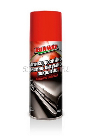 Антикоррозийное резино-битумное покрытие "RUNWAY" RW6090 450 мл /12