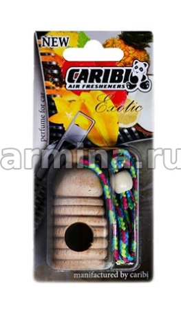 Ароматизатор "CARIBI" деревянный с флаконом, Экзотик /10