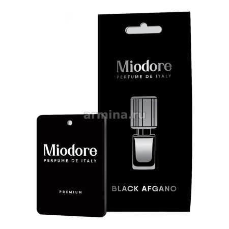 Ароматизатор "MIODORE"  бумажный "Black Afgano" (по мотивам Black Afgano - Nasomatto)/22