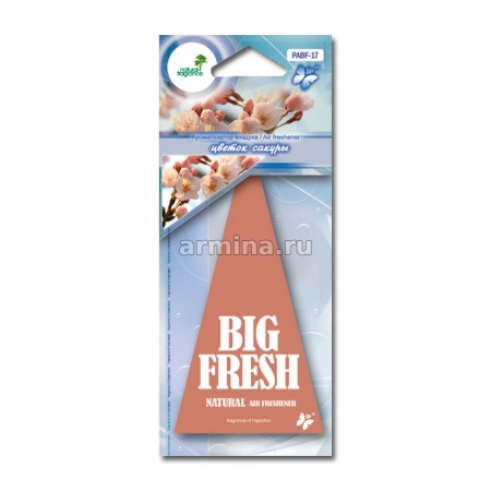 Ароматизатор "FKVJP" бумажный "BIG FRESH" PABF  17 "Цветок сакуры" /уп-10/200