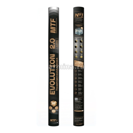 Пленка тонировочная "MTF" в тубе "Premium Еvolution" Black 2-ух слойная 2PL 75% (0.75м х 3м) /20