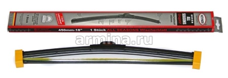 Щетка стеклоочистителя бескаркасная "HEYNER" 450 мм-18" (088) премиум, с доп. резинкой, 1 шт. /50