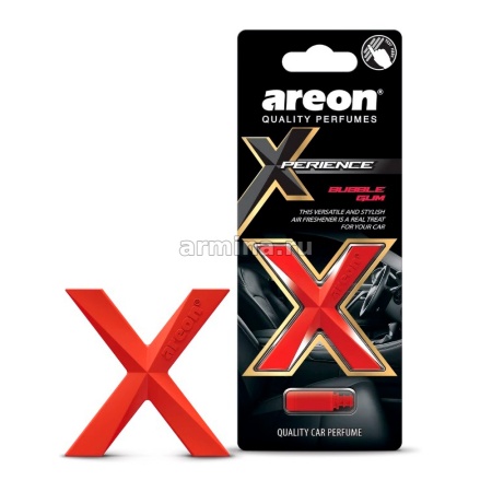 Ароматизатор "AREON" на дефлектор "Xperience" БаблГам /уп-24