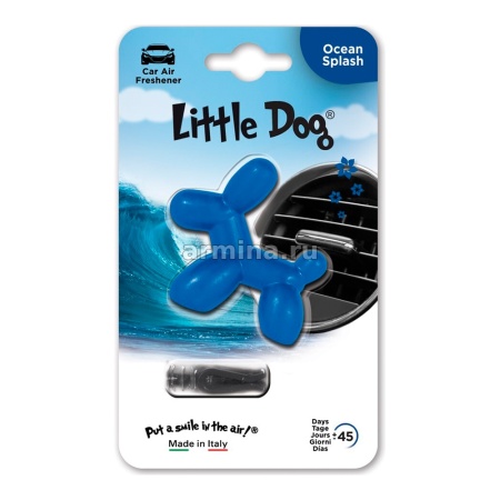 Ароматизатор "Little Dog" на дефлектор "Ocean" /блок 6/48
